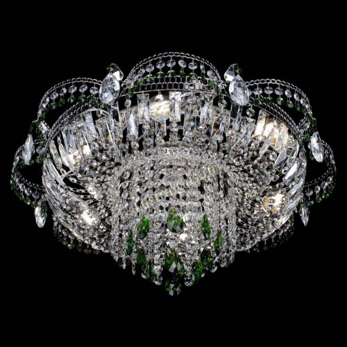 Люстра Камея №1 зеленая в Химках Гусь Хрустальный