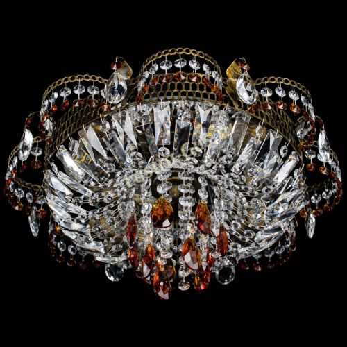 Люстра Камея №4 под бронзу чайная в Химках Гусь Хрустальный