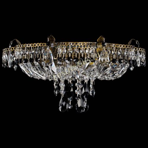 Люстра Камея №4 под бронзу черная в Химках Гусь Хрустальный