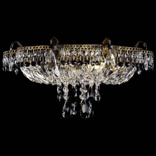 Люстра Камея №4 под бронзу черная в Химках Гусь Хрустальный