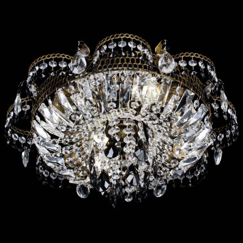 Люстра Камея №4 под бронзу черная в Химках Гусь Хрустальный