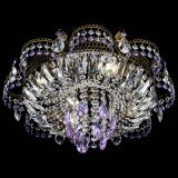 Люстра Камея №4 под бронзу фиолетовая в Химках