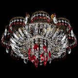 Люстра Камея №4 под бронзу красная в Химках