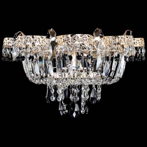 Люстра Камея Флора №4 черная в Химках Гусь Хрустальный