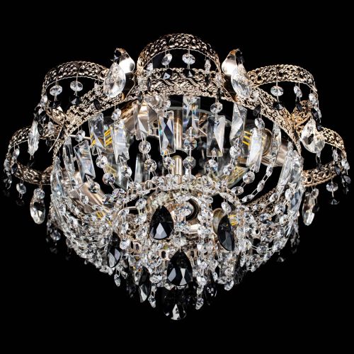 Люстра Камея Флора №4 черная в Химках Гусь Хрустальный