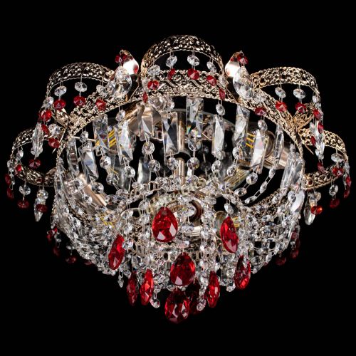 Люстра Камея Флора №4 красная в Химках Гусь Хрустальный