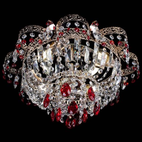 Люстра Камея Флора №4 красная в Химках Гусь Хрустальный