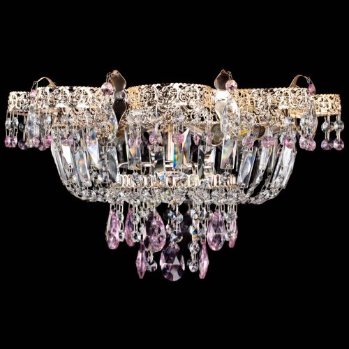 Люстра Камея Флора №4 розовая в Химках Гусь Хрустальный