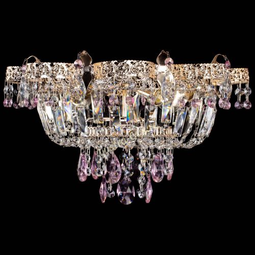 Люстра Камея Флора №4 розовая в Химках Гусь Хрустальный