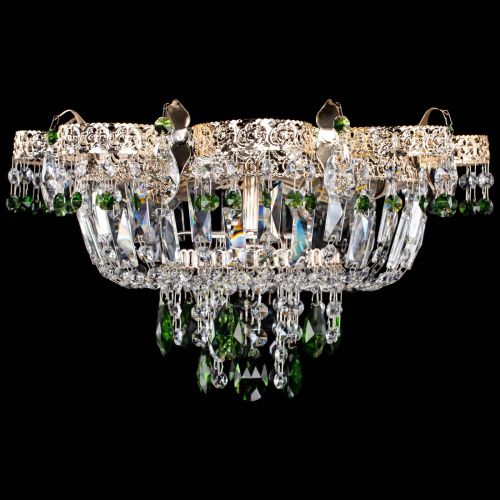 Люстра Камея Флора №4 зеленая в Химках Гусь Хрустальный