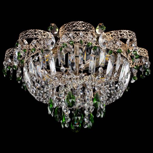 Люстра Камея Флора №4 зеленая в Химках Гусь Хрустальный