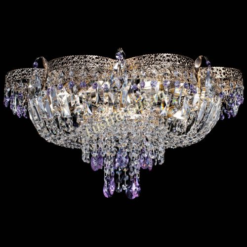 Люстра Камея Флора Журавлик №6 фиолетовая в Химках Гусь Хрустальный