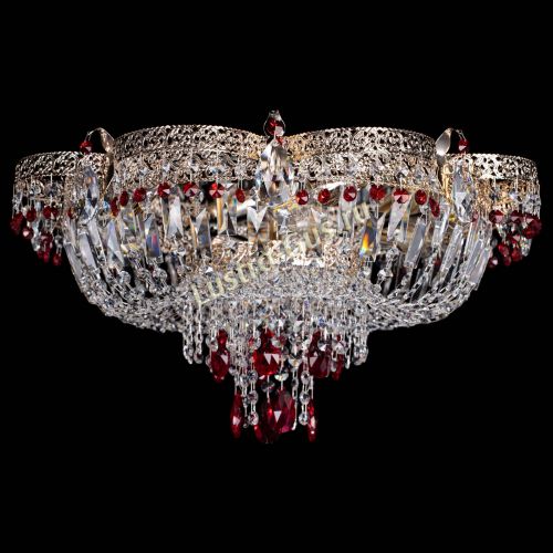 Люстра Камея Флора Журавлик №6 красная в Химках Гусь Хрустальный