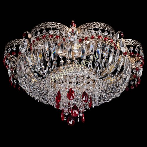 Люстра Камея Флора Журавлик №6 красная в Химках Гусь Хрустальный