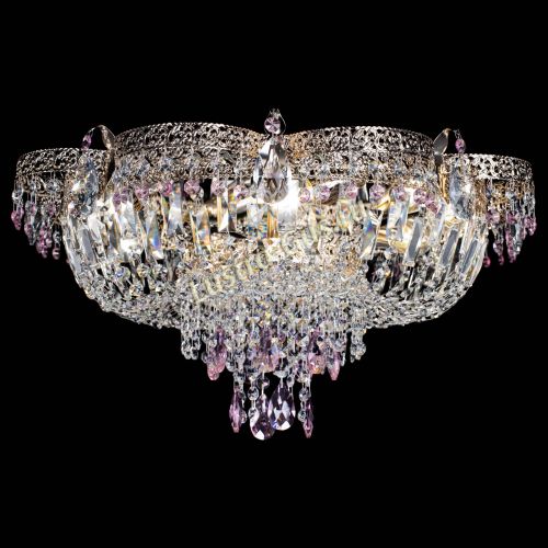 Люстра Камея Флора Журавлик №6 розовая в Химках Гусь Хрустальный