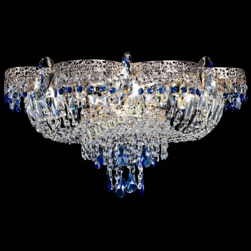 Люстра Камея Флора Журавлик №6 синяя в Химках Гусь Хрустальный