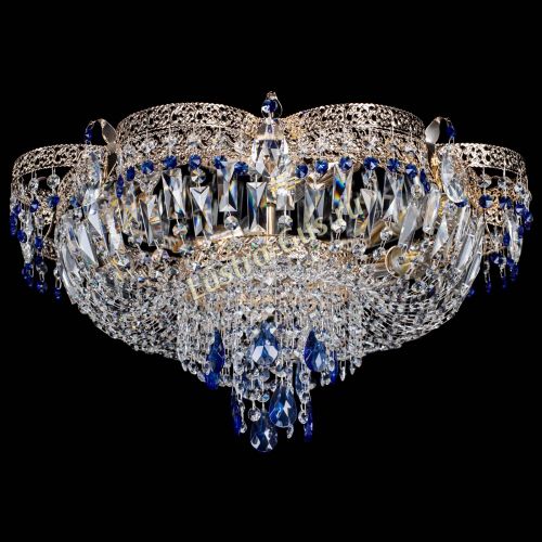 Люстра Камея Флора Журавлик №6 синяя в Химках Гусь Хрустальный