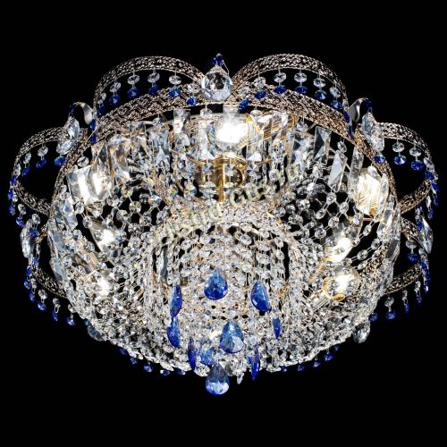 Люстра Камея Флора Журавлик №6 синяя в Химках Гусь Хрустальный