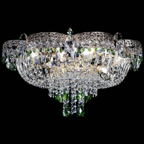 Люстра Камея Флора Журавлик №6 зеленая в Химках Гусь Хрустальный