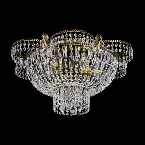 Люстра Камея №1 под бронзу прямая в Химках Гусь Хрустальный