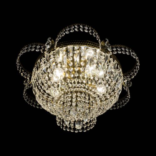 Люстра Камея №1 под бронзу прямая в Химках Гусь Хрустальный