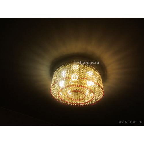 Люстра Капель обтикон 5 ламп в Химках Гусь Хрустальный