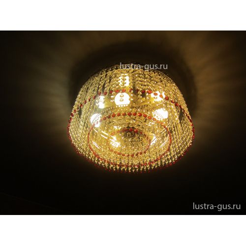 Люстра Капель обтикон 5 ламп в Химках Гусь Хрустальный