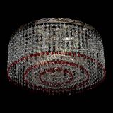 Люстра Капель оптикон №2 красная в Химках