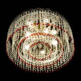 Люстра Капель оптикон №2 красная в Химках