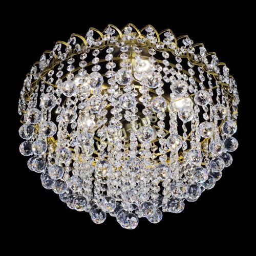 Люстра Капель Пирамида Шар 30 с подвесом под бронзу в Химках Гусь Хрустальный