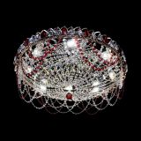 Люстра Каскад Ажур 700 мм красный в Химках Люстра Каскад Ажур 700 мм красный в Химках