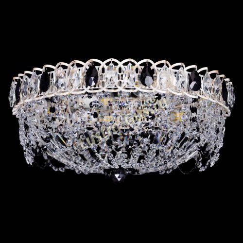 Люстра Каскад Ажур Черная белая в Химках Гусь Хрустальный