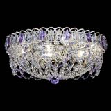 Люстра Каскад Ажур Фиолетовая белая в Химках Люстра Каскад Ажур Фиолетовая белая в Химках