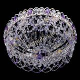 Люстра Каскад Ажур Фиолетовая белая в Химках Люстра Каскад Ажур Фиолетовая белая в Химках