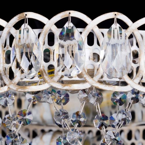 Люстра Каскад Ажур белая в Химках Гусь Хрустальный