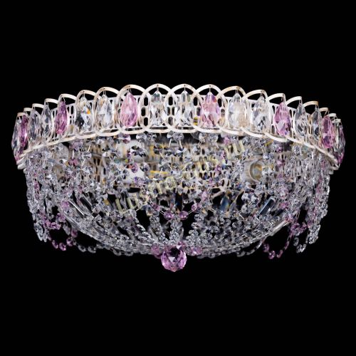 Люстра Каскад Ажур Розовая белая в Химках Люстра Каскад Ажур Розовая белая в Химках