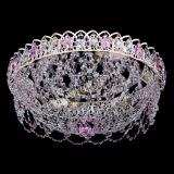 Люстра Каскад Ажур Розовая белая в Химках Люстра Каскад Ажур Розовая белая в Химках