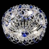 Люстра Каскад Ажур Синяя белая в Химках