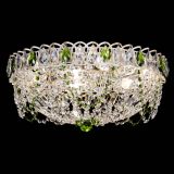 Люстра Каскад Ажур Зеленая белая в Химках