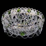 Люстра Каскад Ажур Зеленая белая в Химках