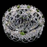 Люстра Каскад Ажур Зеленая белая в Химках
