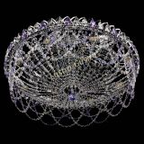 Люстра Каскад Ажур 700 мм фиолетовый в Химках