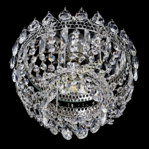 Люстра Катерина Корона журавлик - 1 лампа  в Химках Гусь Хрустальный