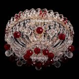 Люстра Катерина шар красная, диаметр 450 мм, цвет золото, Люстры Гусь Хрустальный Люстра Катерина шар красная, диаметр 450 мм, цвет золото, Люстры Гусь Хрустальный