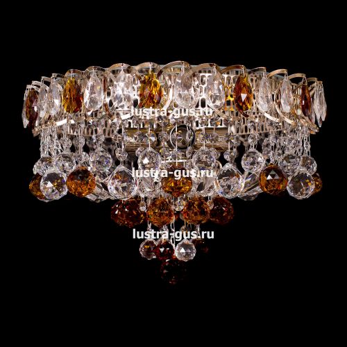 Люстра Катерина Шар Плюс цветная в Химках Гусь Хрустальный