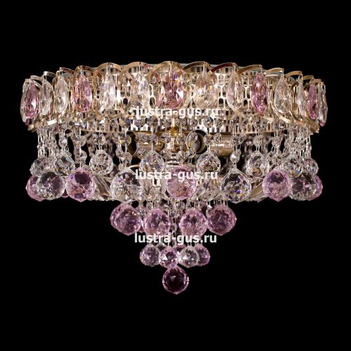 Люстра Катерина Шар Плюс цветная в Химках Гусь Хрустальный