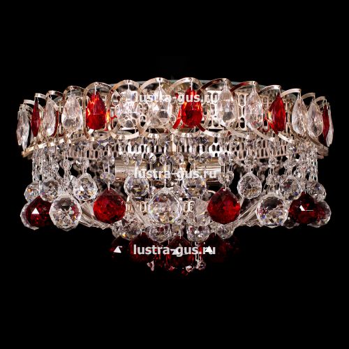 Люстра Катерина Шар Журавлик зеленая в Химках Гусь Хрустальный