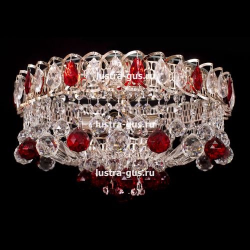 Люстра Катерина Шар Журавлик зеленая в Химках Гусь Хрустальный