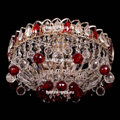 Люстра Катерина Шар Журавлик зеленая в Химках Гусь Хрустальный