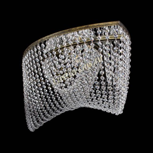 Люстра Хрустальная Волна под бронзу в Химках Гусь Хрустальный